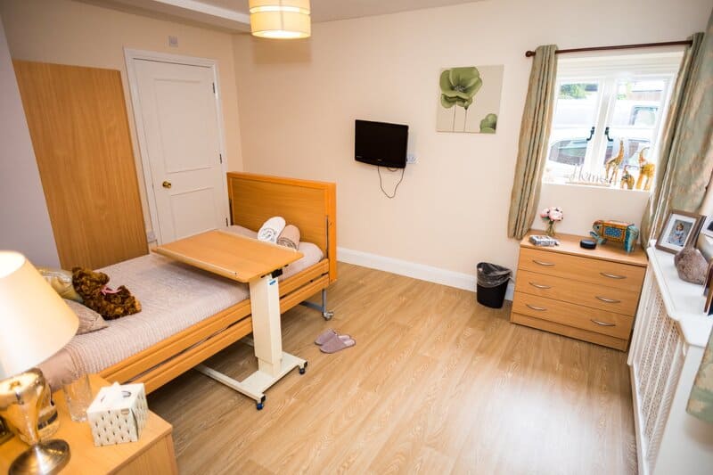 bedroom at care home