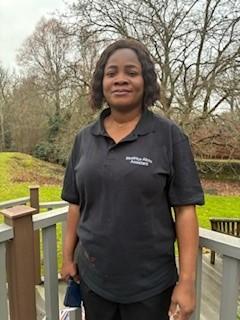 a staff photo of a catering assistant called Beatrice