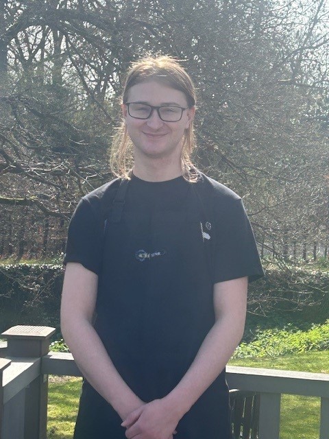staff photo of Rhys the kitchen assistant
