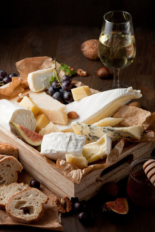cheese and wine